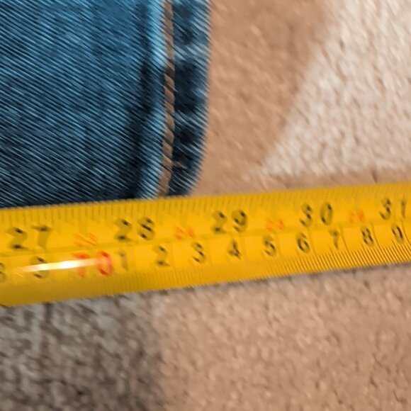 Levis 501 Mens Blue Dark Wash Straight Leg Fit Button Fly Modern Jeans 36X28 - Picture 13 of 14